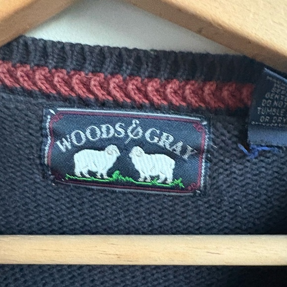 Woods & Grey Argyle Patterned Preppy Men's Sweater XL - Picture 4 of 4